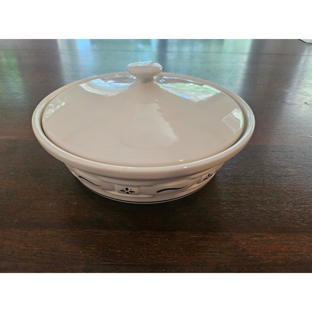 Longaberger Casserole 1 Quart Pottery Classic Blue ven